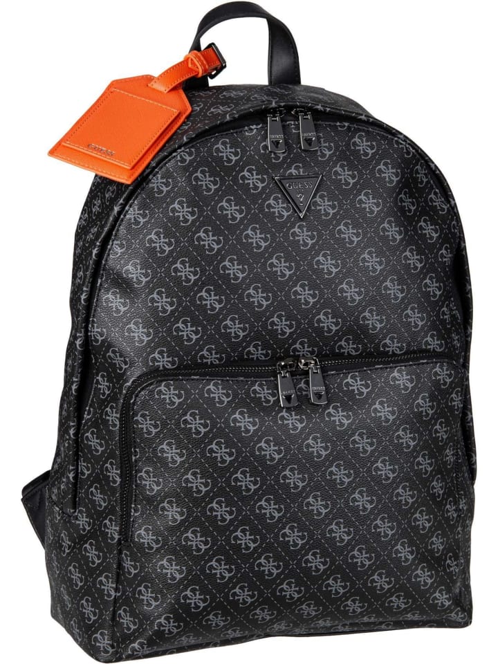 

Рюкзак Guess, цвет dark black/orange