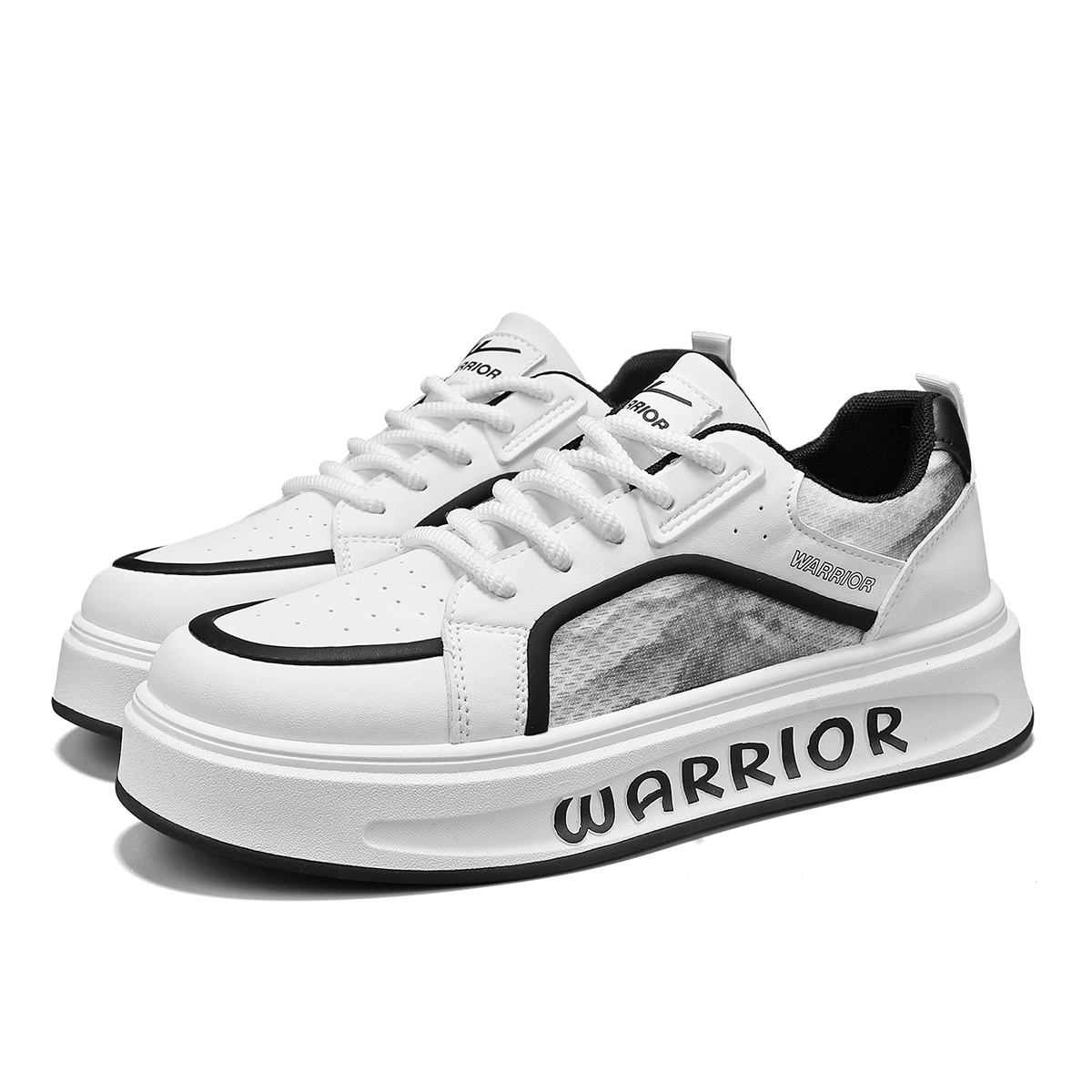 

WARRIOR Кроссовки для скейтбординга мужские, низкие, белые, серые, черные