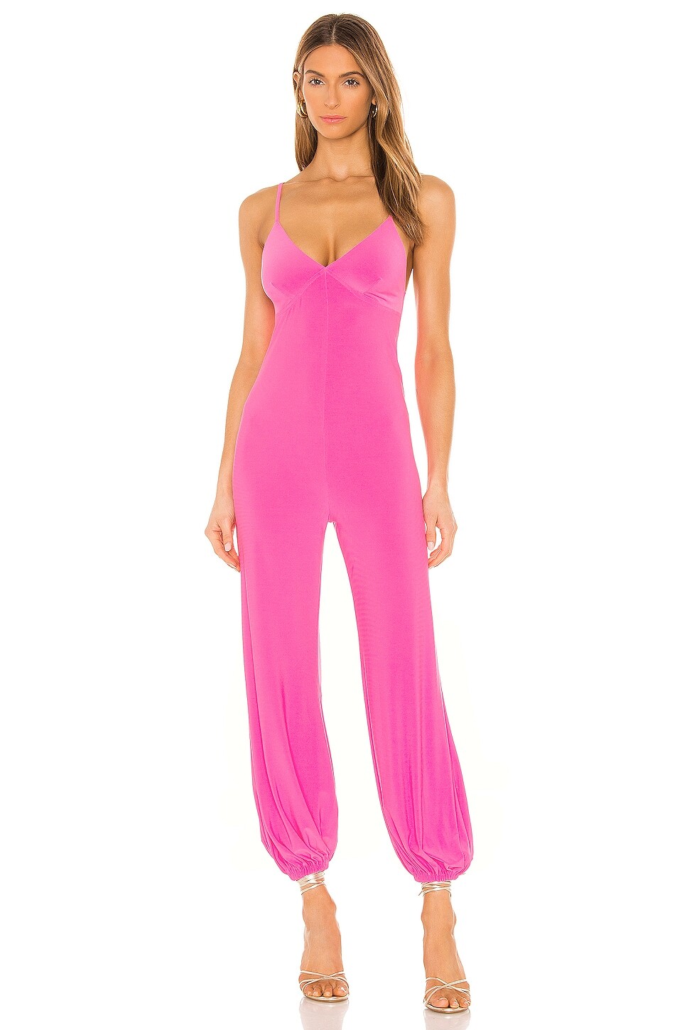 

Комбинезон Norma Kamali X REVOLVE Slip Jog, цвет Orchid Pink