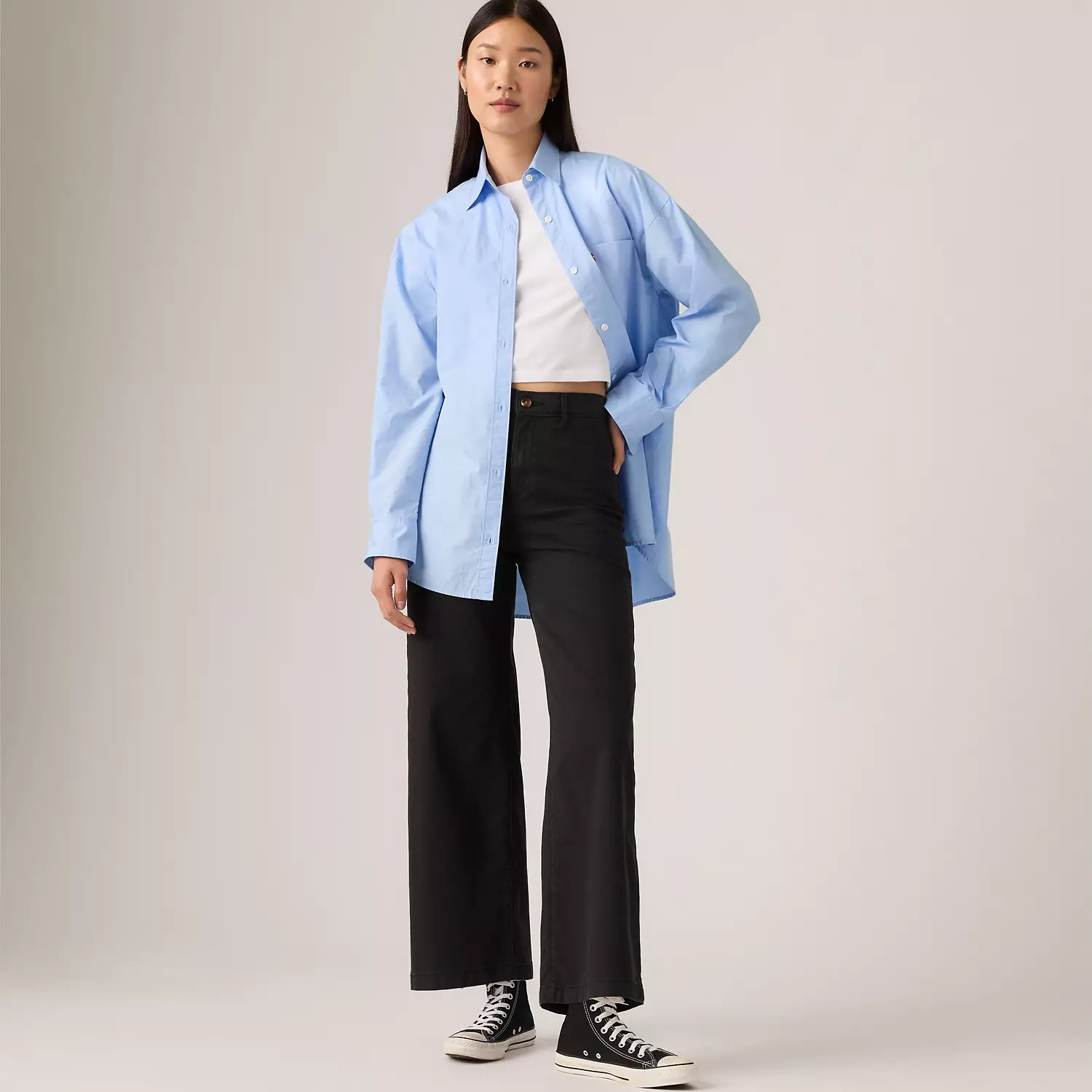 

Винтажные женские брюки чинос Levi's, черный