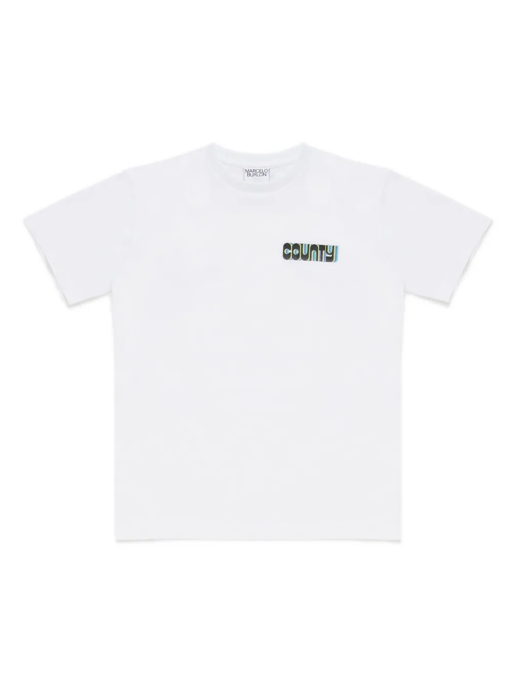 Футболка с принтом Cross Marcelo Burlon County Of Milan Kids, белый