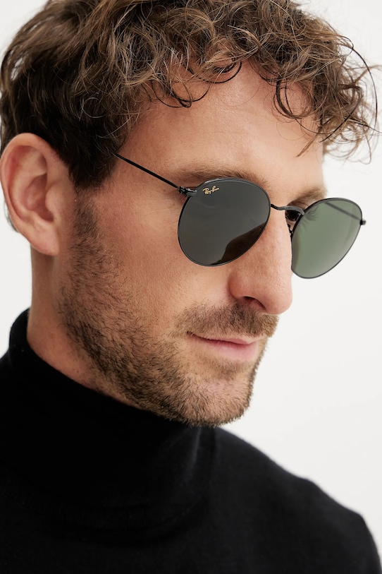 

Солнцезащитные очки ROUND METAL Ray-Ban, черный