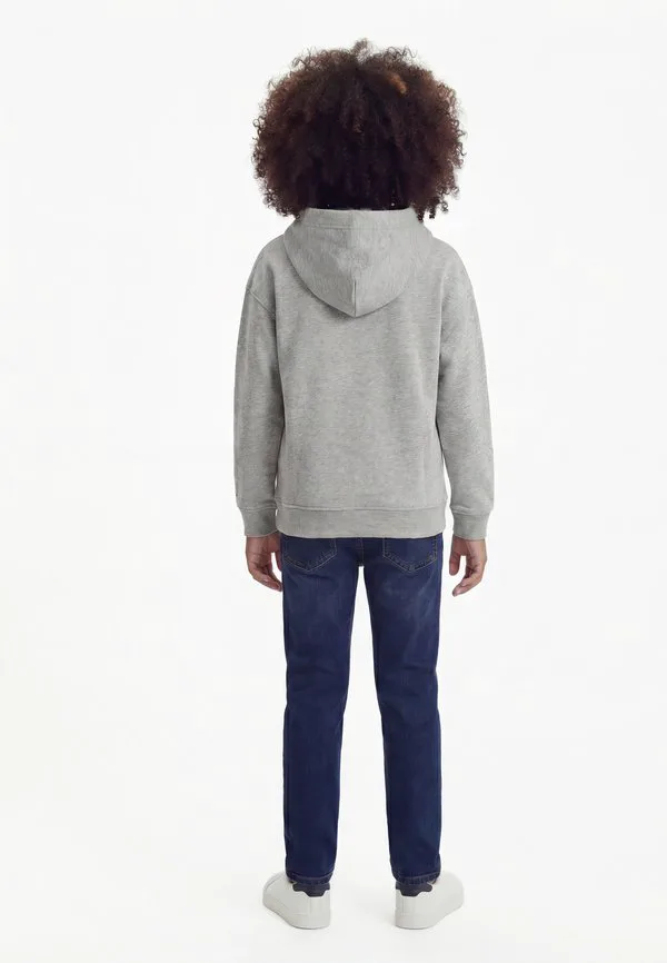 Толстовка с капюшоном из флиса с принтом логотипа Tommy Hilfiger, Mid Grey Heather — фото 2
