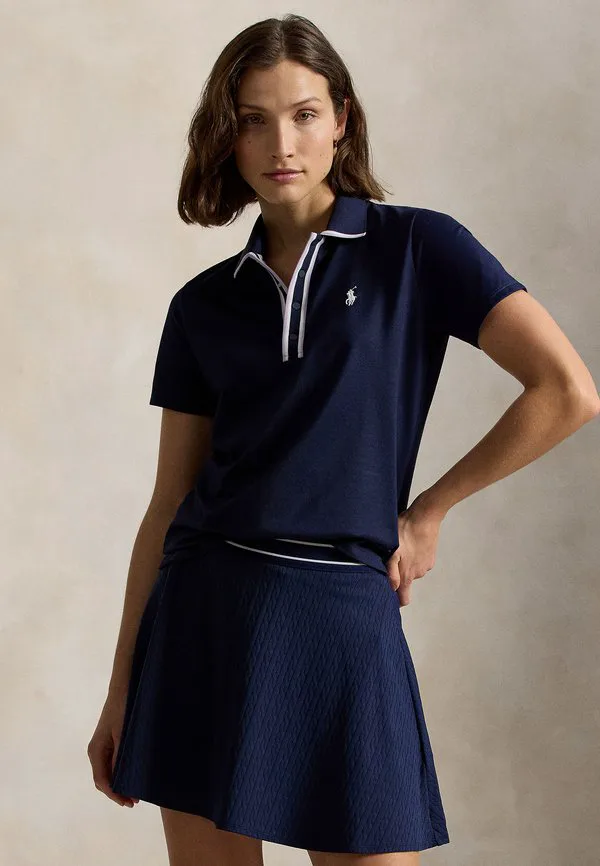 Рубашка-Поло приталенного кроя Polo Ralph Lauren, Refined Navy/Lilac/Ceramic White