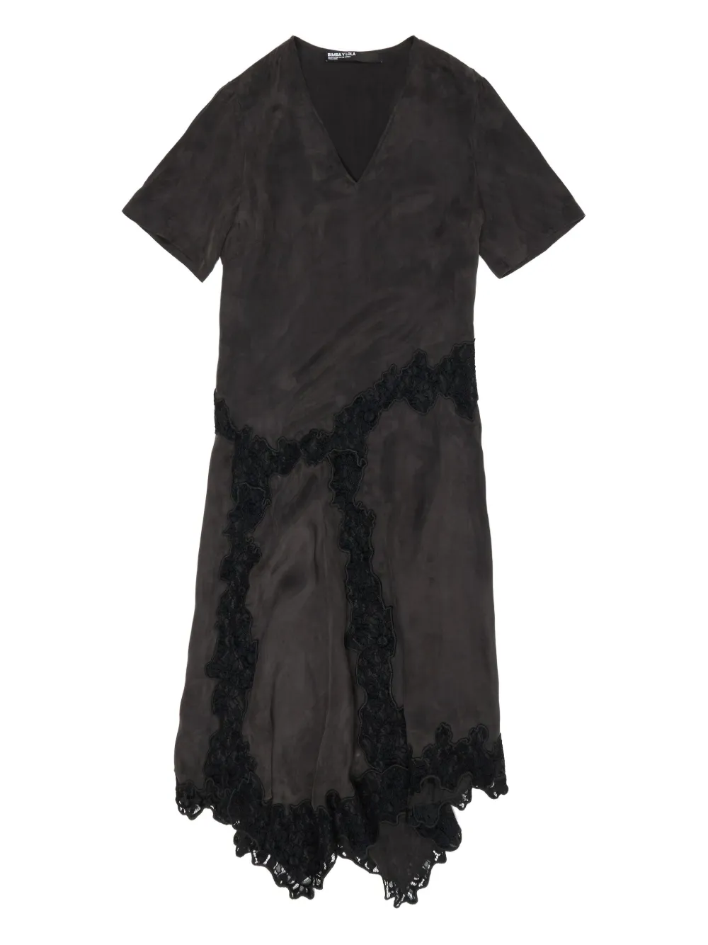 

Кружевное платье с V-образным вырезом Bimba Y Lola, черный
