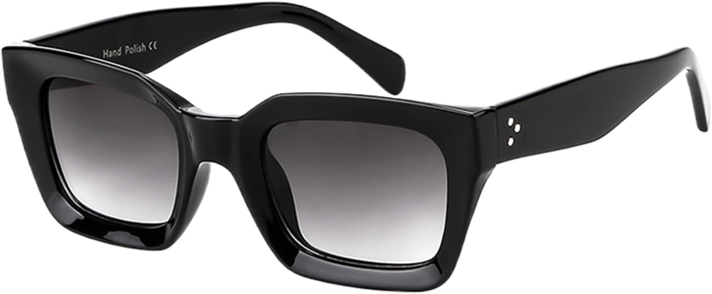 

Солнцезащитные очки с защитой UV400 | Увеличенная оправа с заклепками, градиентный цвет | для женщин и мужчин, для занятий спортом на открытом воздухе и вождения DSVIGF, 02