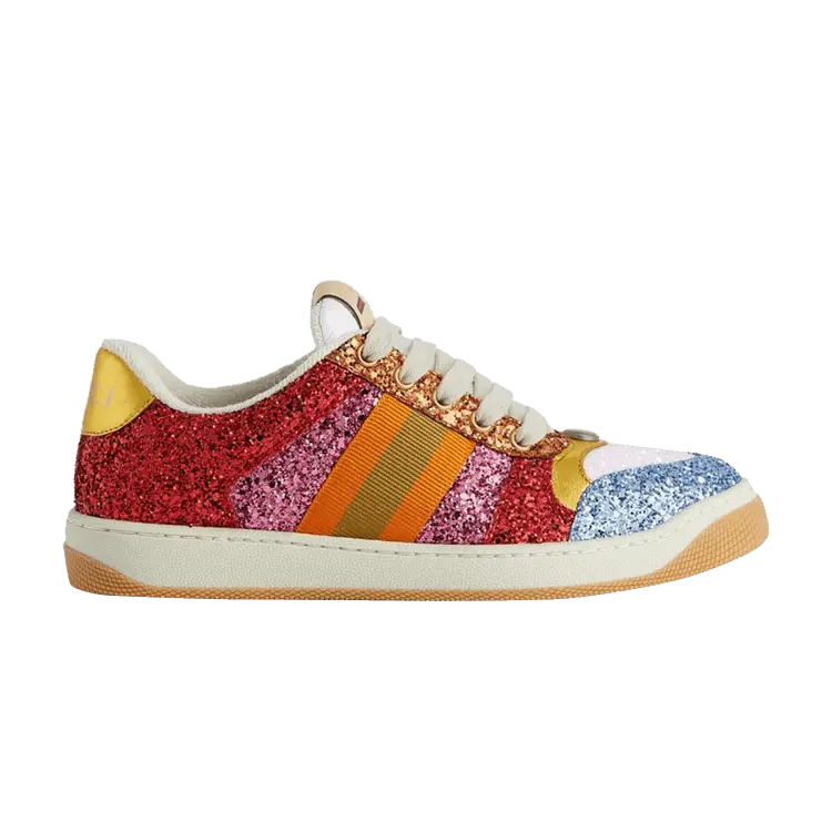 Кроссовки Gucci Gucci Wmns Screener 'Multi-Color Embellished Glitter ', разноцветный