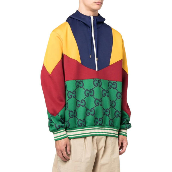 Толстовка GUCCI Panel GG Anorak 'Multi', мультиколор — фото 3