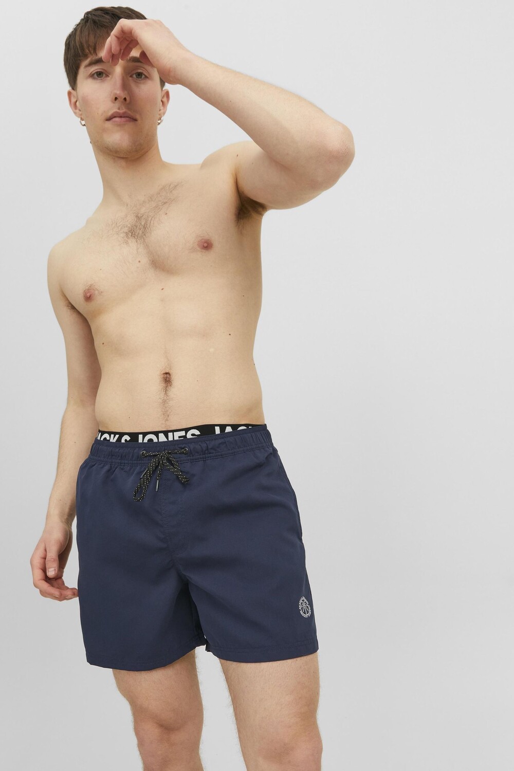 

Плавки-Шорты с двойным поясом и логотипом Jack & Jones, синий