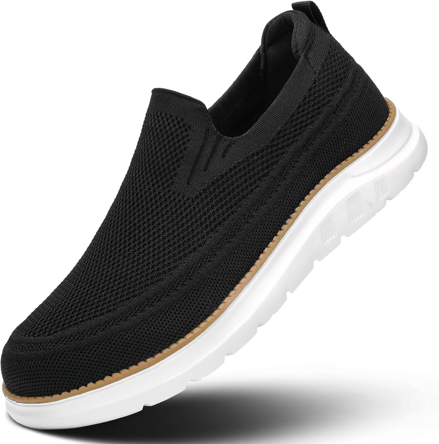 

Мужские прогулочные туфли-лодочки на шнуровке, повседневные лоферы, нескользящие, удобные, легкие, для работы и вождения Mevlzz, черный