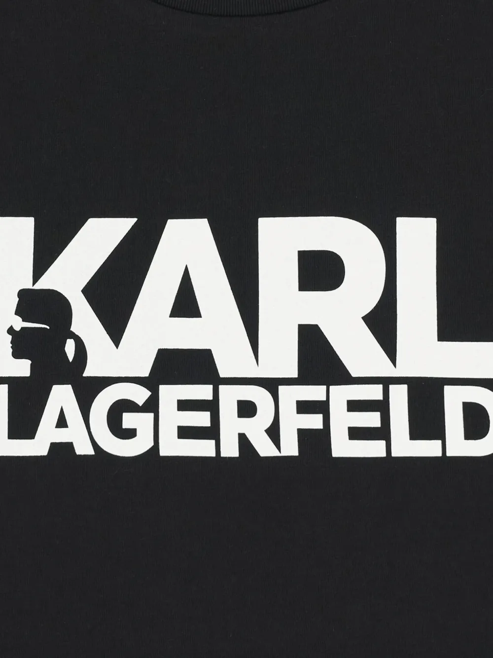 Футболка с логотипом Karl Lagerfeld Kids, черный — фото 3