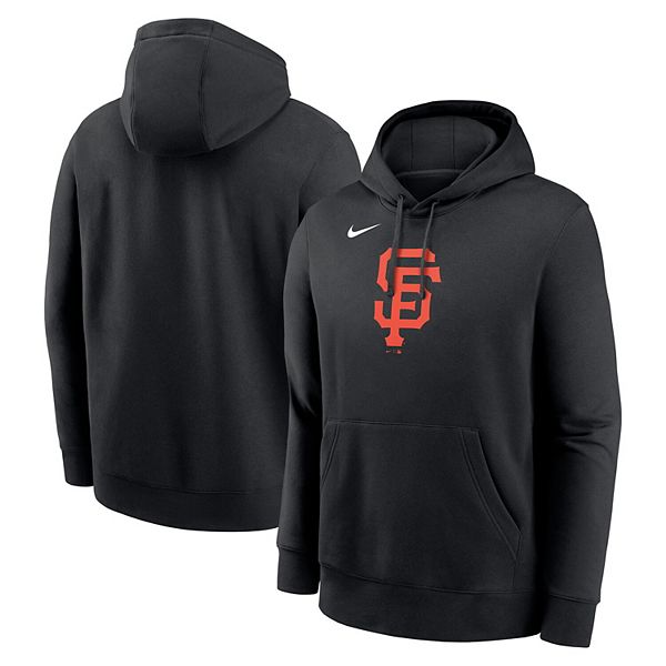 Толстовка с капюшоном Men's black San Francisco Giants logo club fleece pullover Nike — фото 2