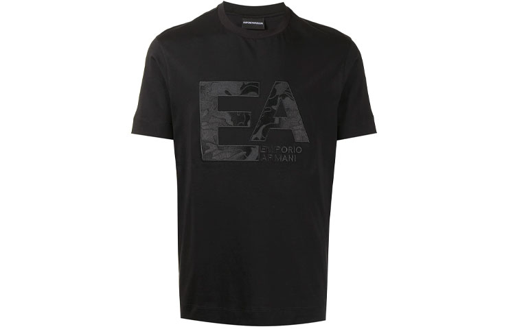 EMPORIO ARMANI Футболка EA мужская black — фото 3