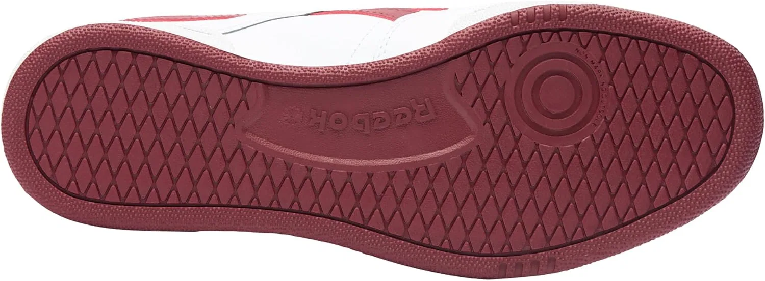 Кроссовки Reebok Club C Revenge для мужчин и женщин, White Classic Burgundy — фото 2