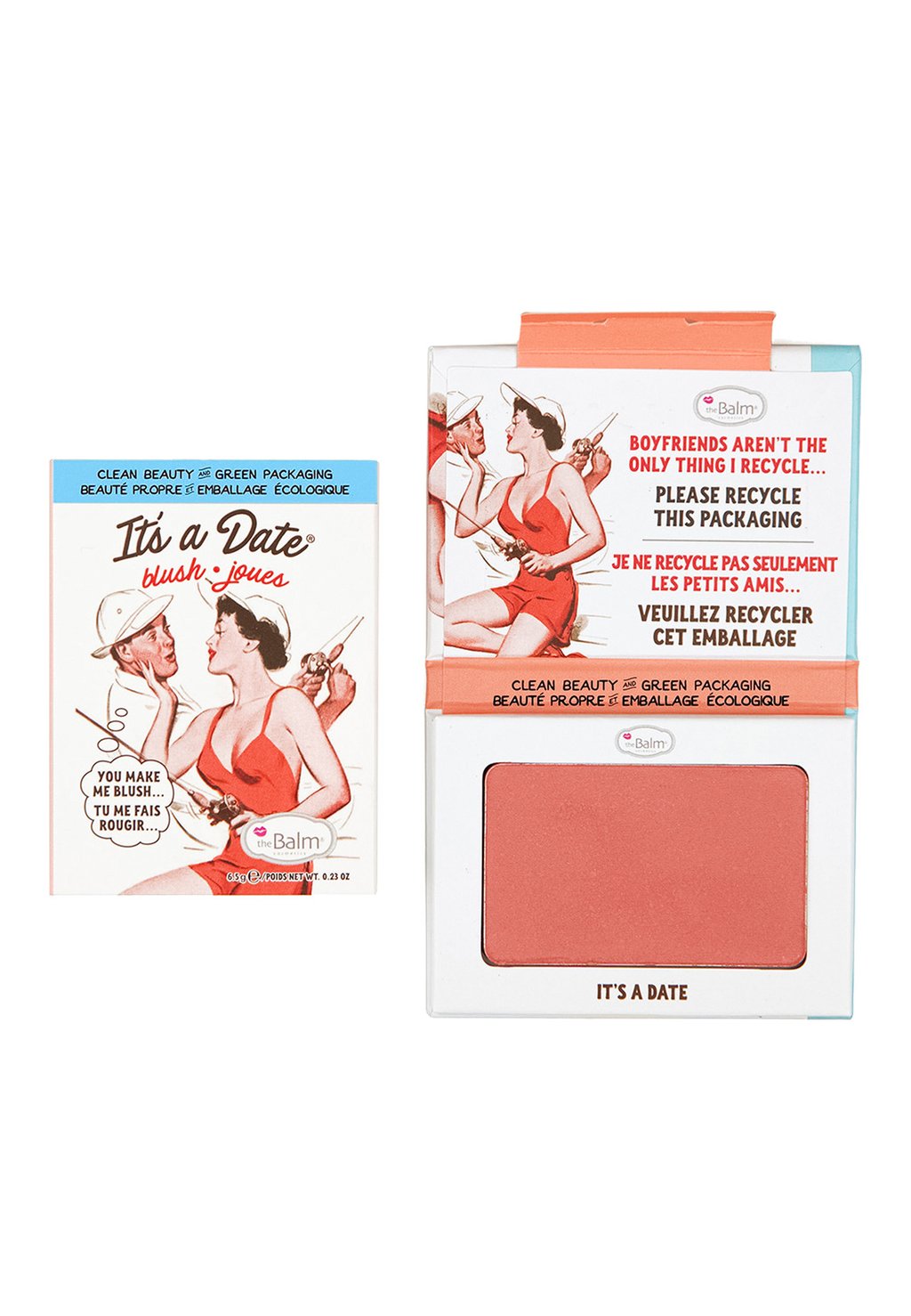 

Румяна IT’S A DATE BLUSH the Balm, цвет shimmering peach