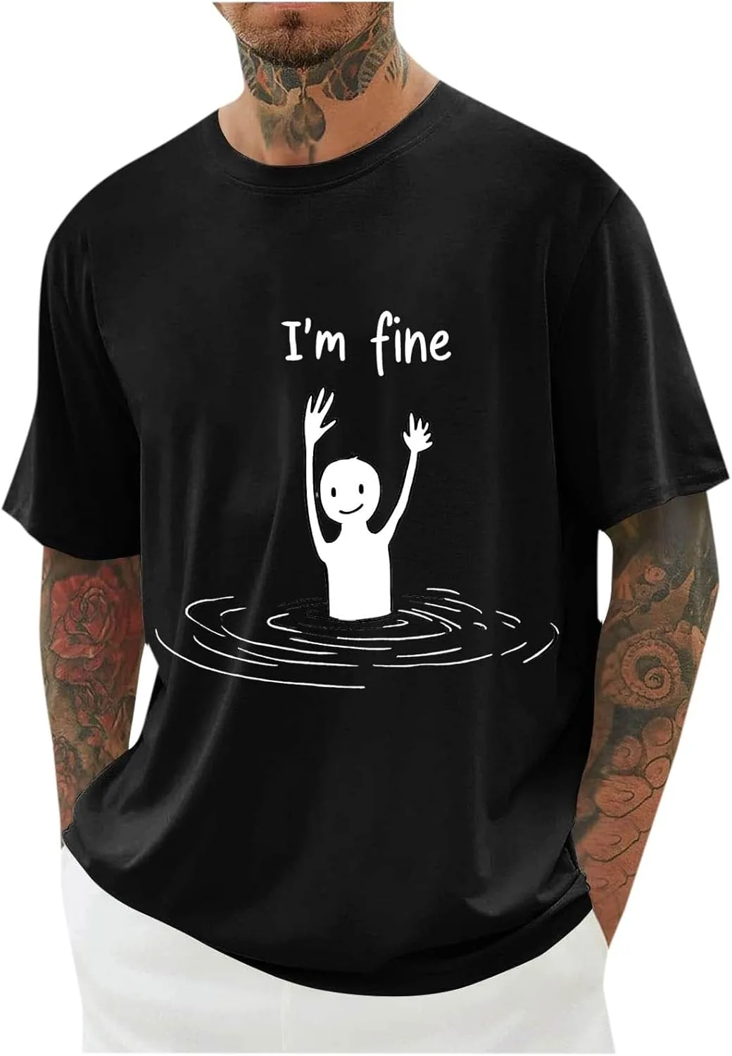 

Футболка с принтом Boat Neck для мужчин, лето-осень 2026