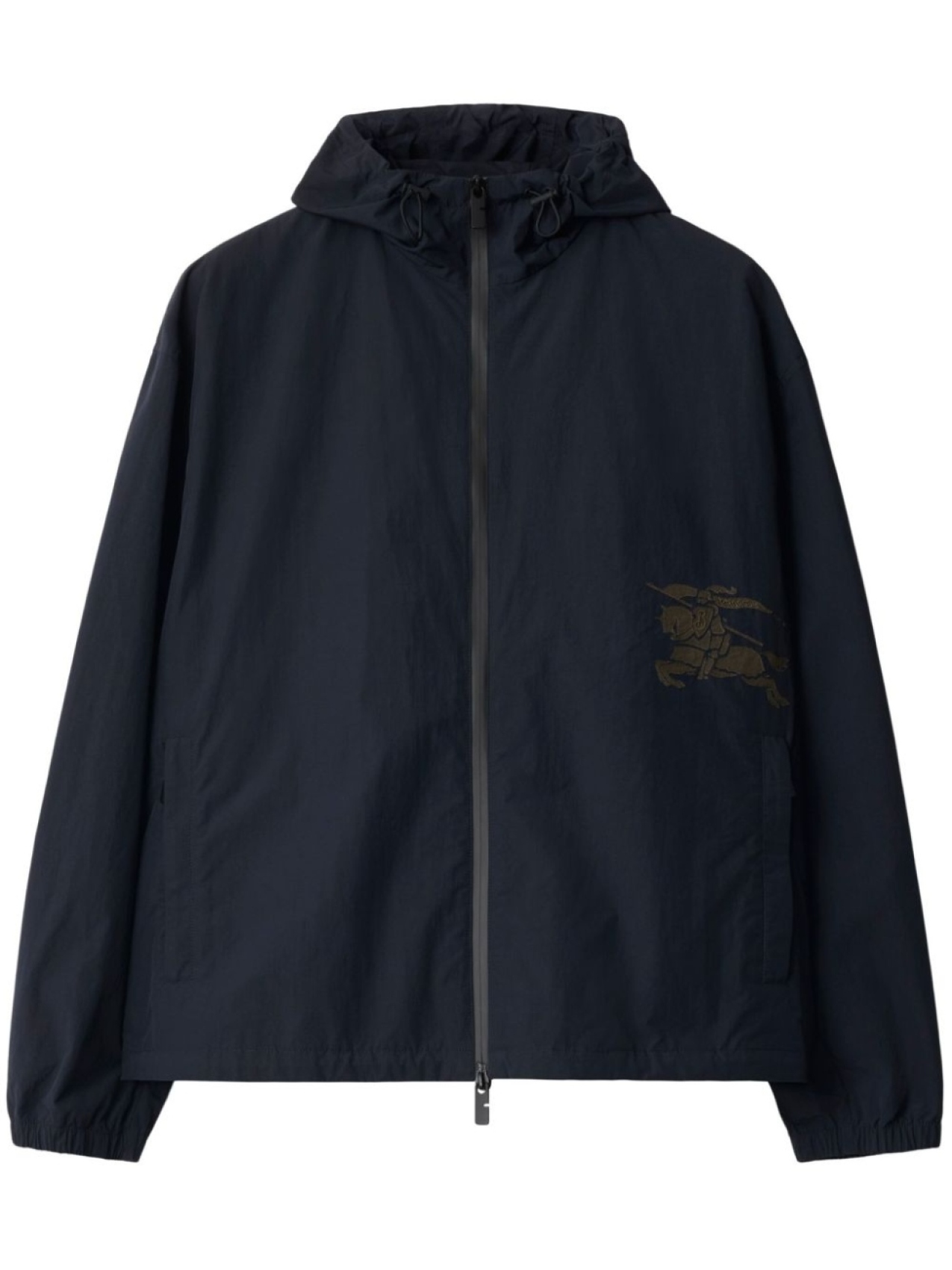 

Burberry куртка с капюшоном и логотипом, синий