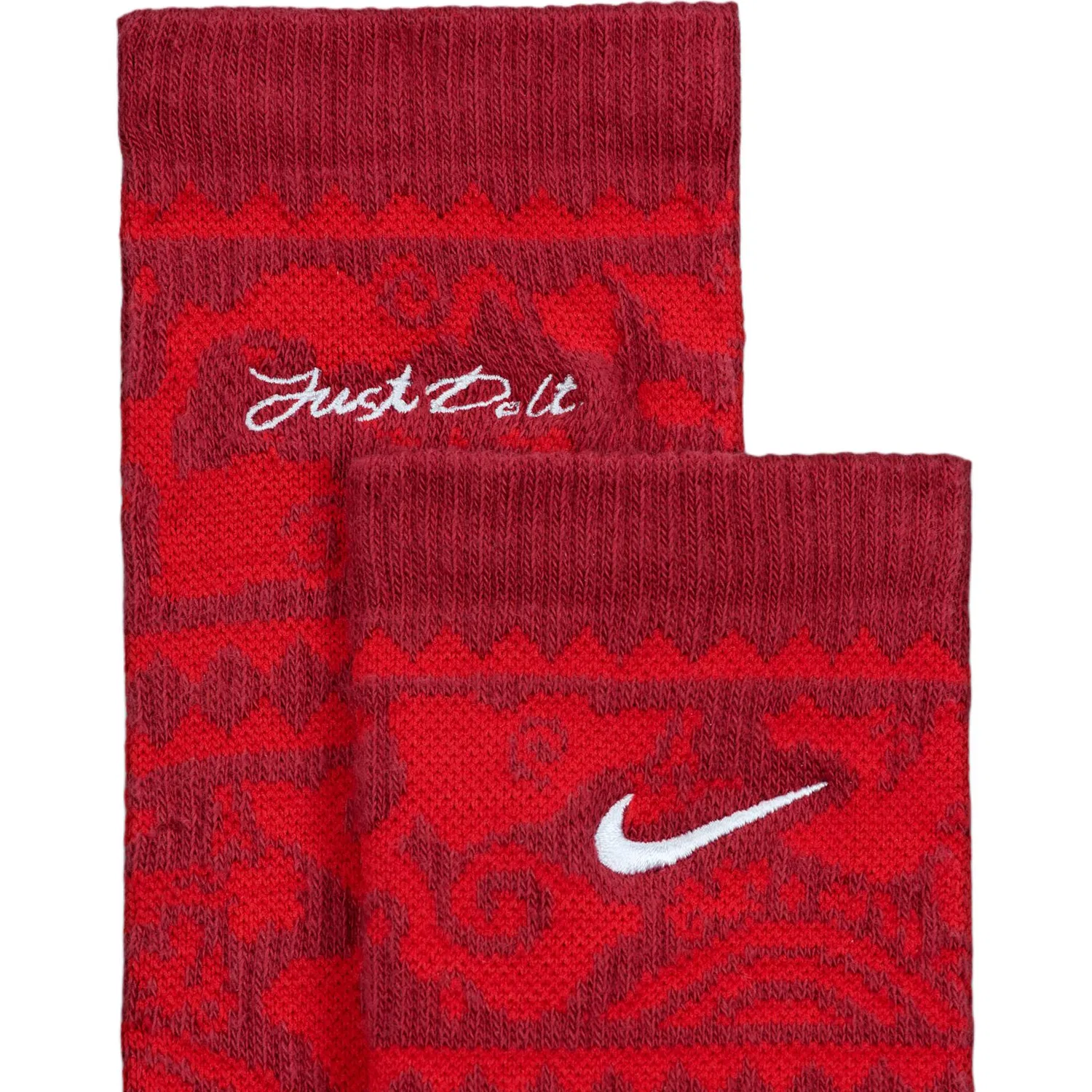 Носки Nike Everyday Plus Lunar New Year с амортизацией, красные — фото 4