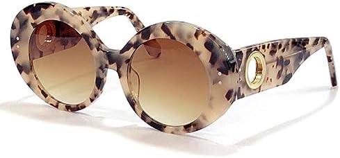 

Большие овальные солнцезащитные очки для женщин, винтажные круглые солнцезащитные очки в ацетатной оправе с коробкой, защита от ультрафиолета UV400 MTZJH, No.2 Sunglasses