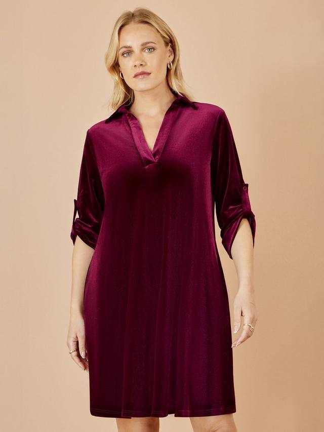 

Миди-платье с круглым вырезом и рукавом три четверти Yumi