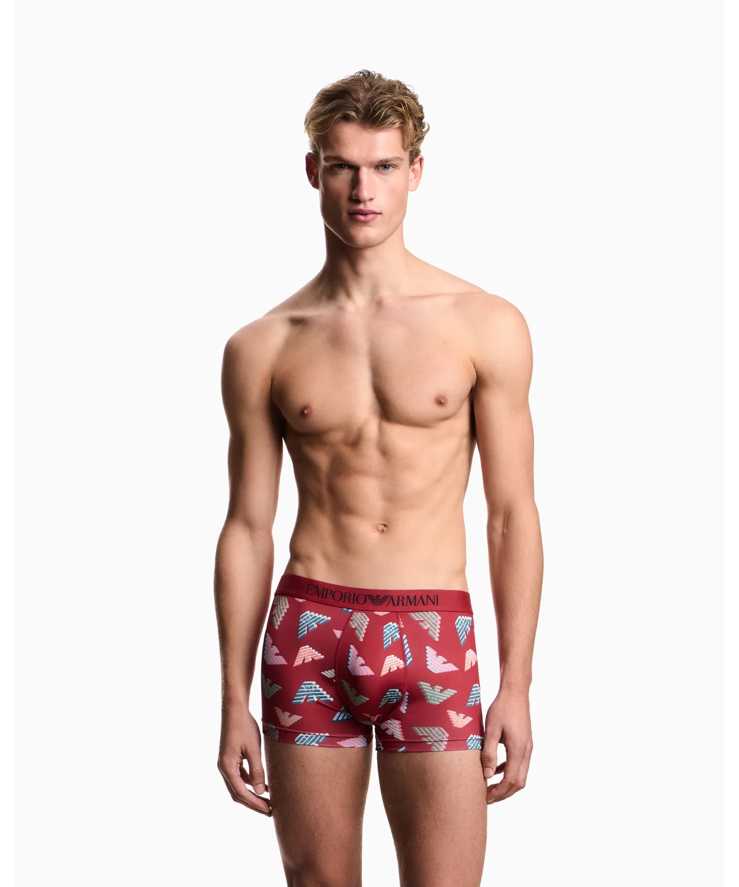 [Emporio Armani] Боксеры ASV, переработанная микрофибра, сплошной принт. — фото 2