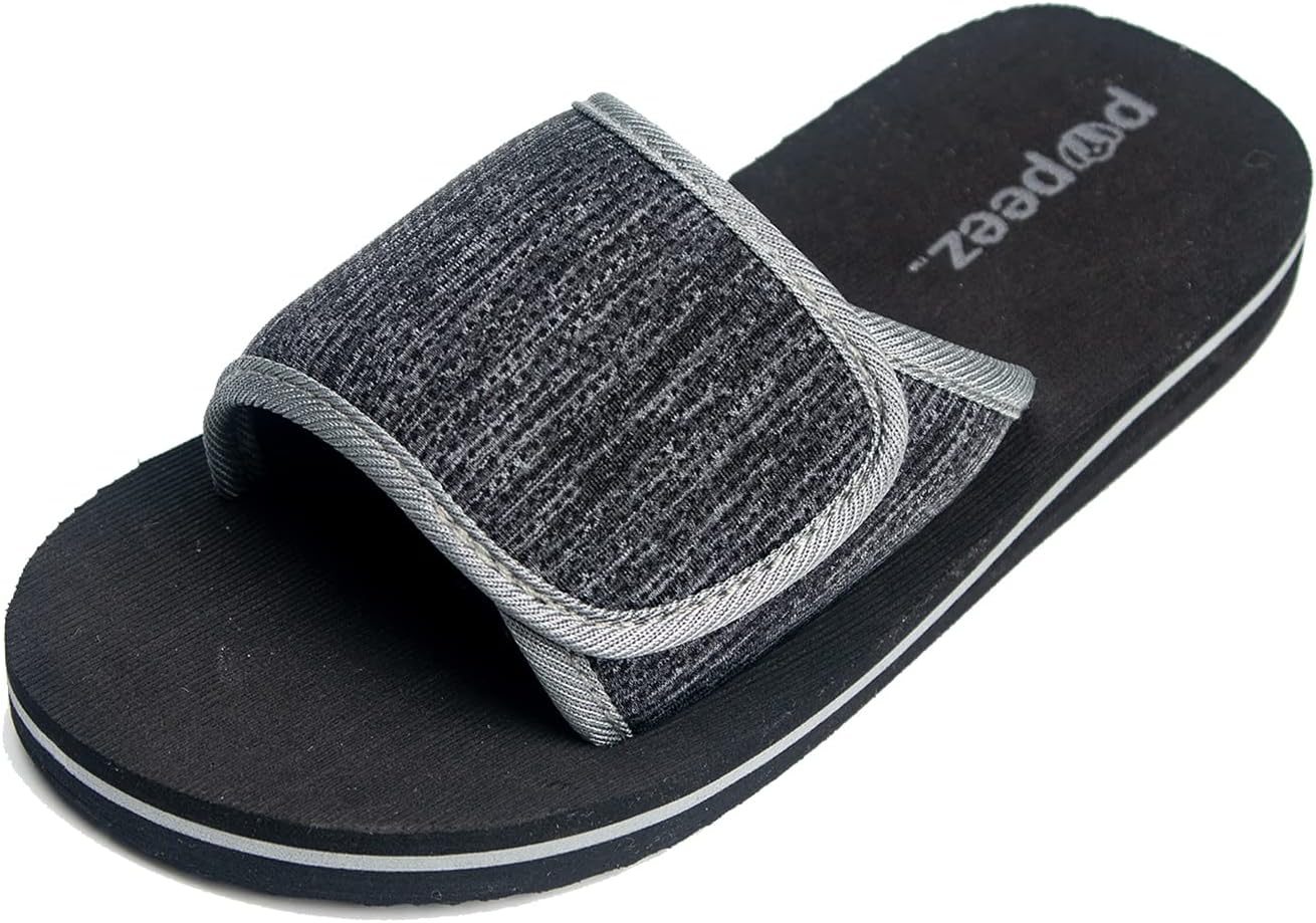 

Мужские и детские шлепанцы с открытым носком для дома и улицы, модные, для отца и сына, в синим, оливковым и черным Pupeez