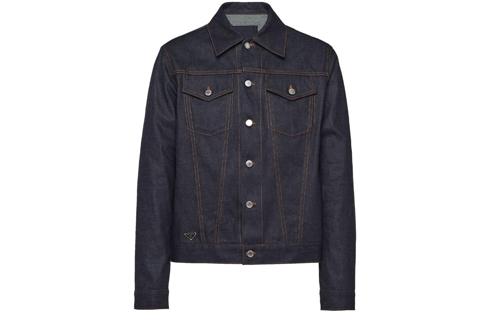 

PRADA Джинсовая куртка-блузон, Marine Blue