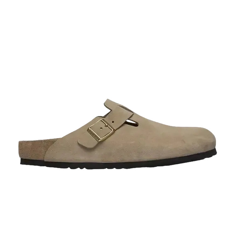 Сандалии Birkenstock Boston Exquisite Suede Sandal, светло-коричневый