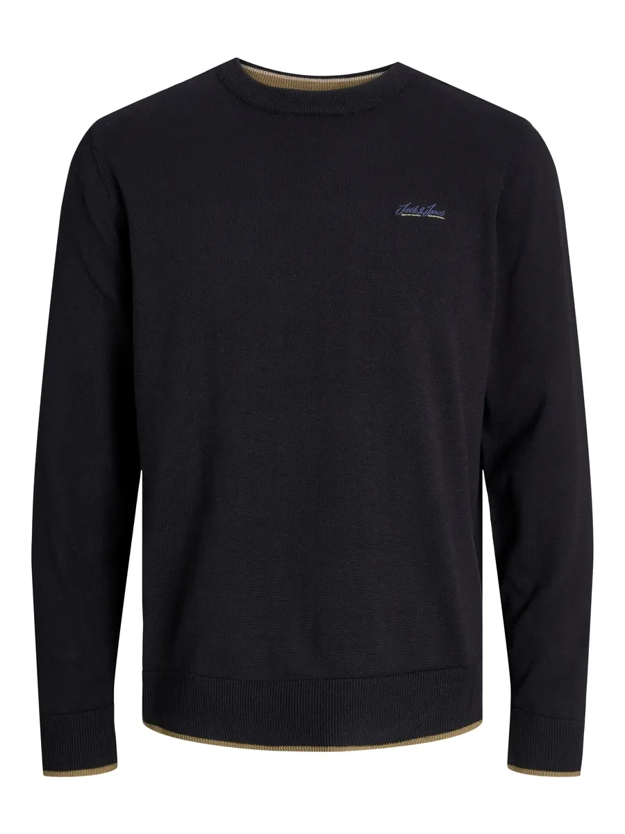 

Свитер с круглым вырезом Jack & Jones "JJBRANDY KNIT CREW NECK", черный