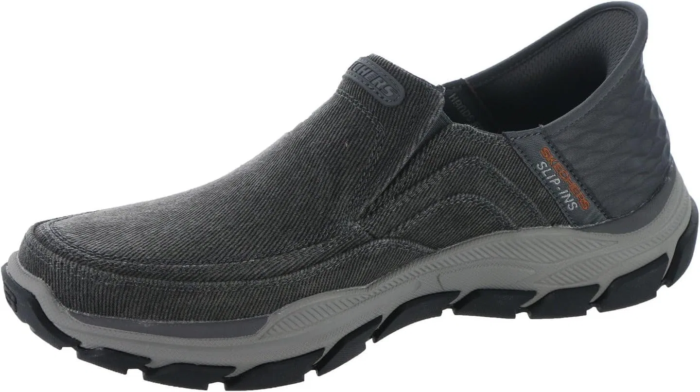 Мужские слипоны Skechers Respected Holmgren, Charcoal — фото 4