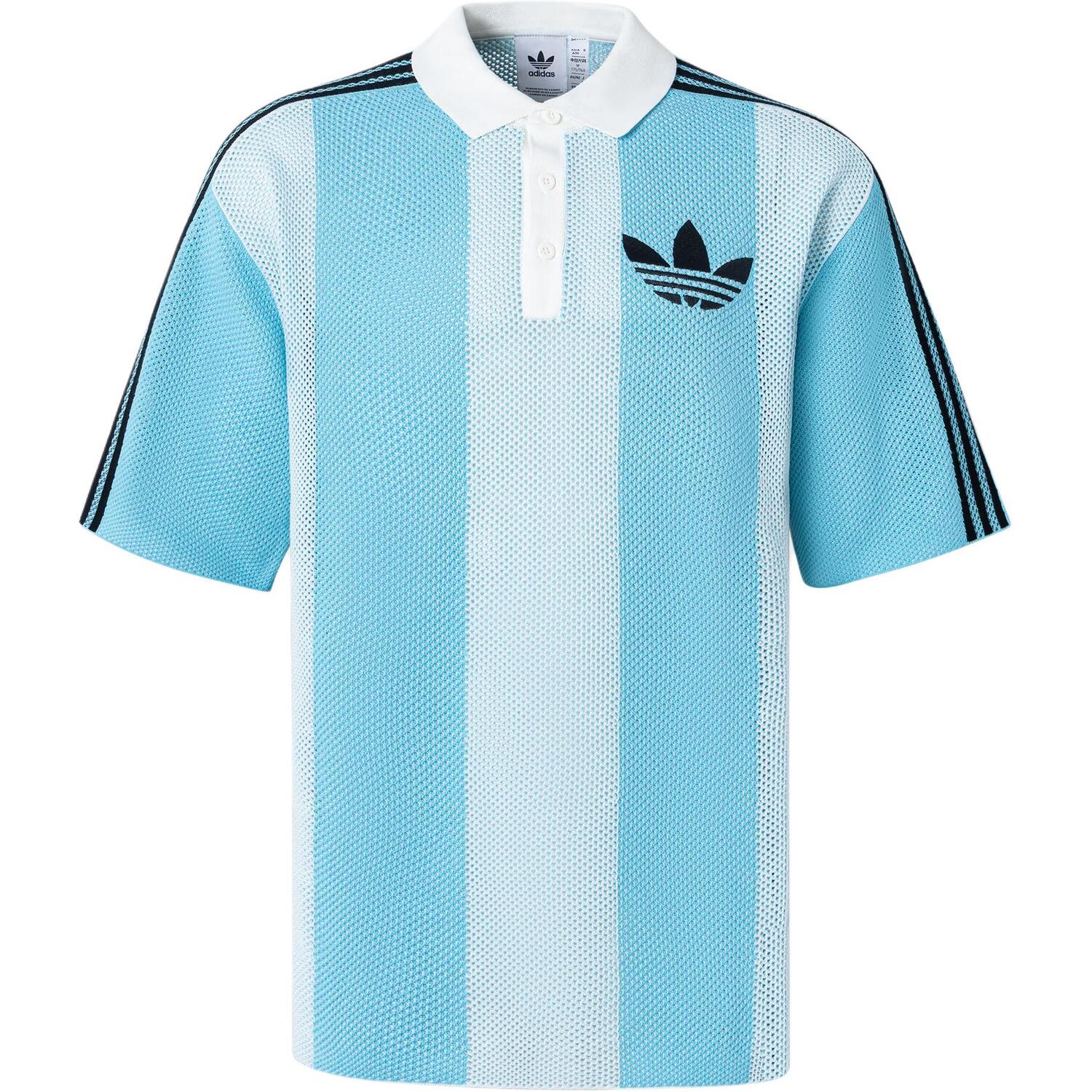 Adidas Originals Футболка-поло BLOKECORE с коротким рукавом, унисекс, светло-зеленая — фото 3