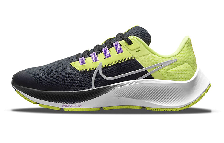 

Кроссовки Pegasus 38 женские с низким верхом, черные/зеленые Nike