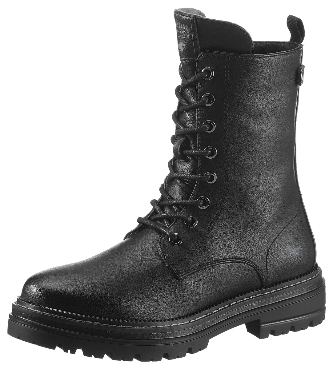 

Ботинки Mustang Shoes на шнуровке, с теплой подкладкой, черный
