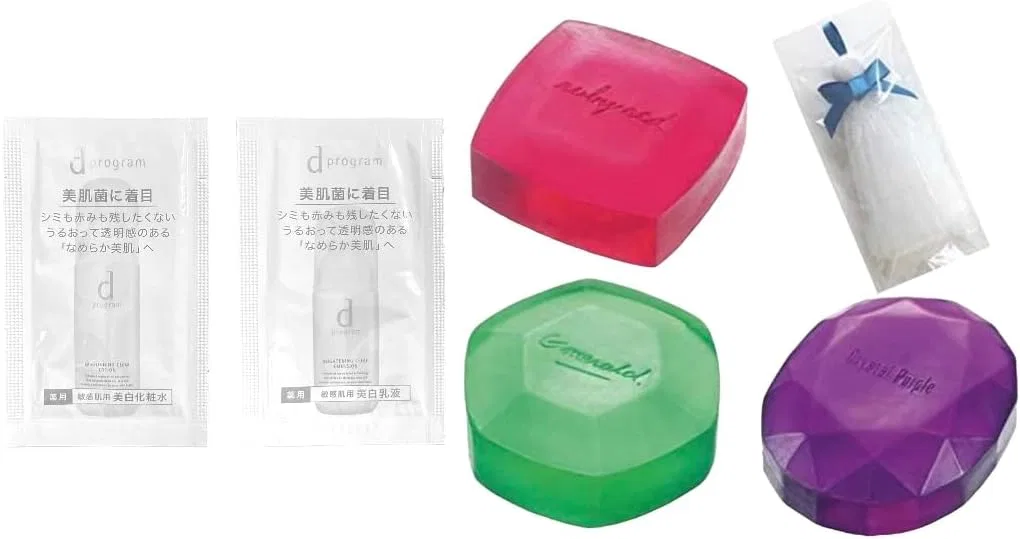 Набор кускового мыла Shiseido 3 вида + пробник