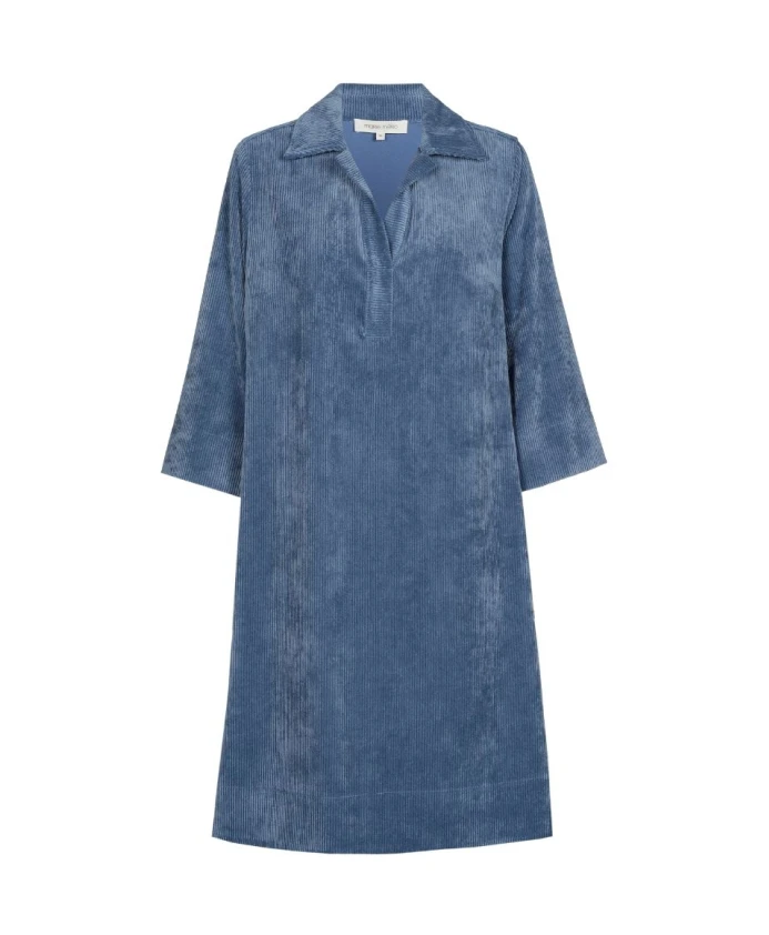 

Зеленое бархатное повседневное платье в спортивном стиле Marie Mãro, синий