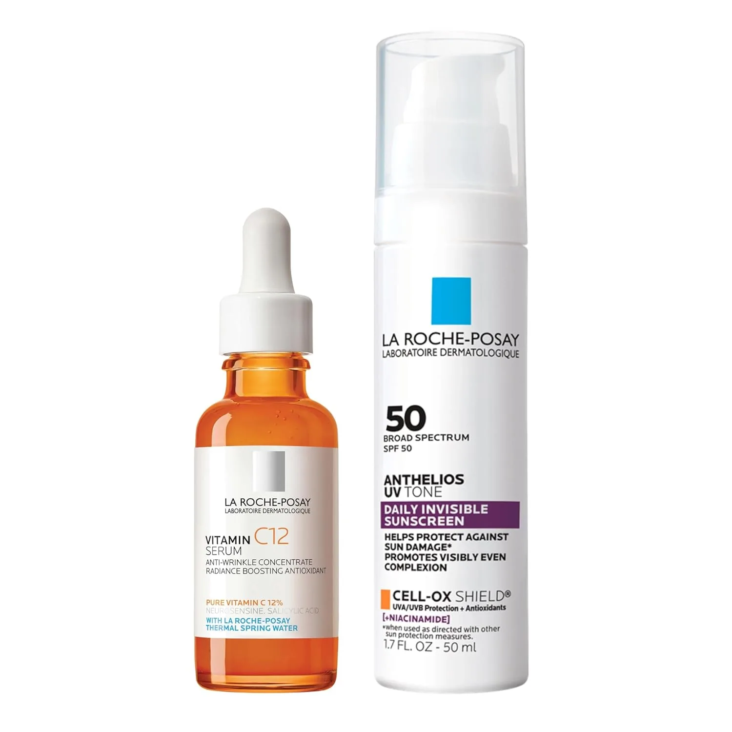Сыворотка La Roche-Posay — Pure % с витамином C для лица с гиалуроновой и салициловой кислотой, увлажняющая, для