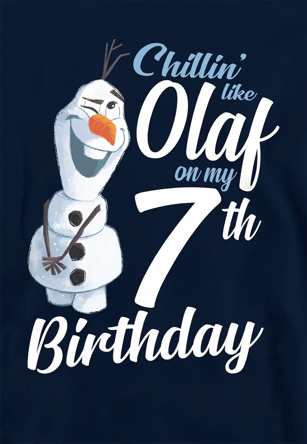 Детская худи Frozen Chillin Like Olaf, Disney, темно-синий — фото 2