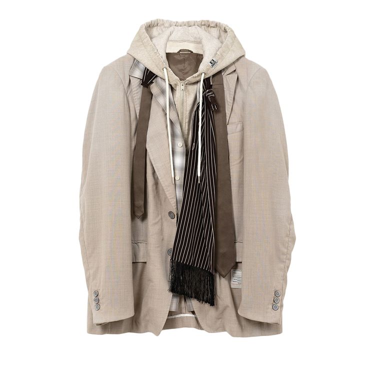 

Куртка Maison Mihara Yasuhiro Triple Layered Jacket 'Beige', желто-коричневый