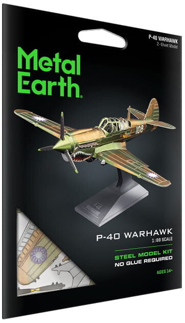 

Металлическая Земля, Модель самолета P-40 Warhawk для сборки. Fascinations