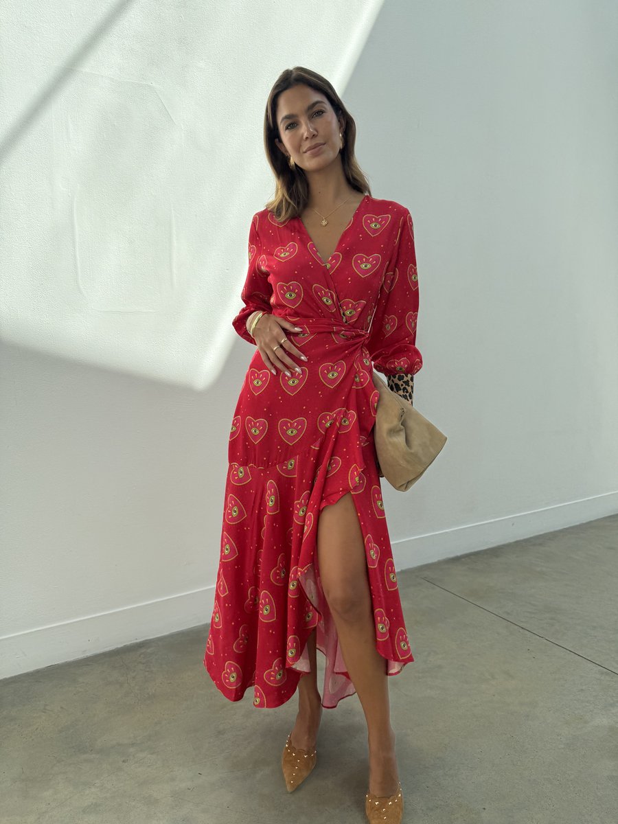 

Платье Never Fully Dressed HAZEL WRAP DRESS, Red