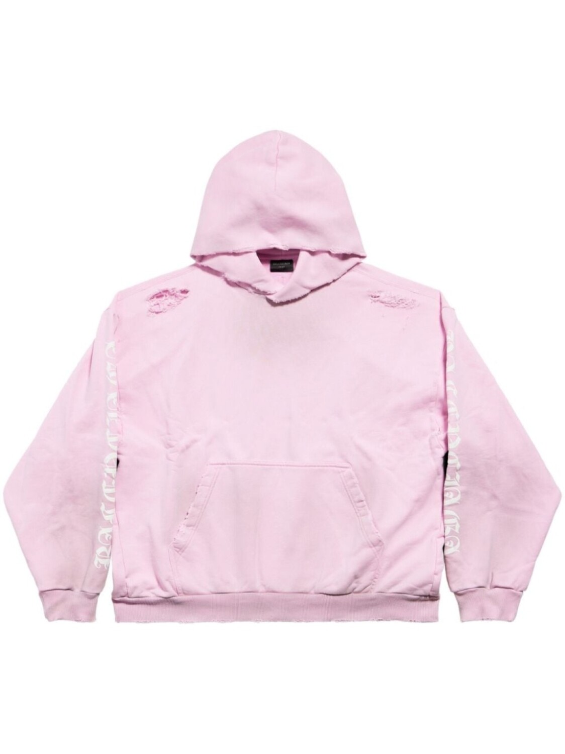 

Худи с эффектом потертости Balenciaga, розовый