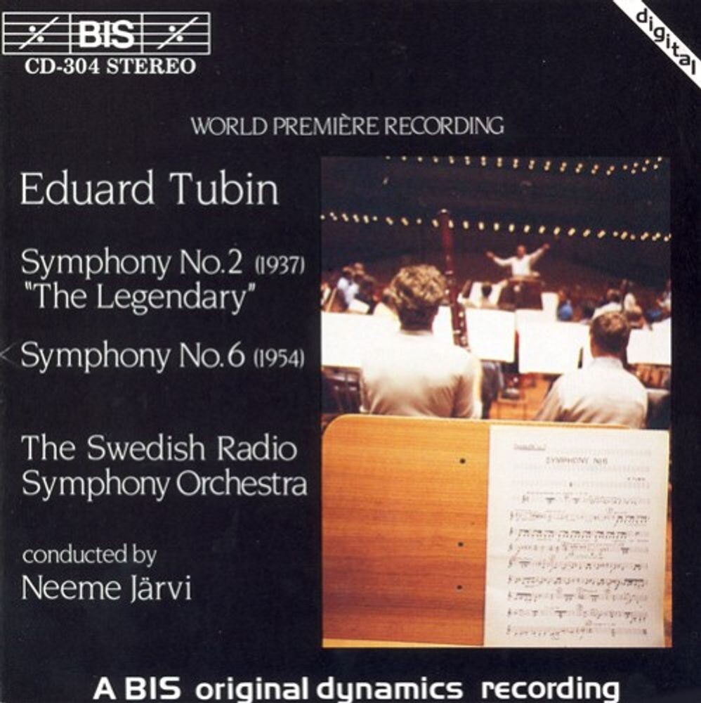 

Диск CD Tubin: Symphonies Nos. 2 & 6 - Eduard Tubin, Swedish Radio Symphony Orchestra, Neeme Järvi