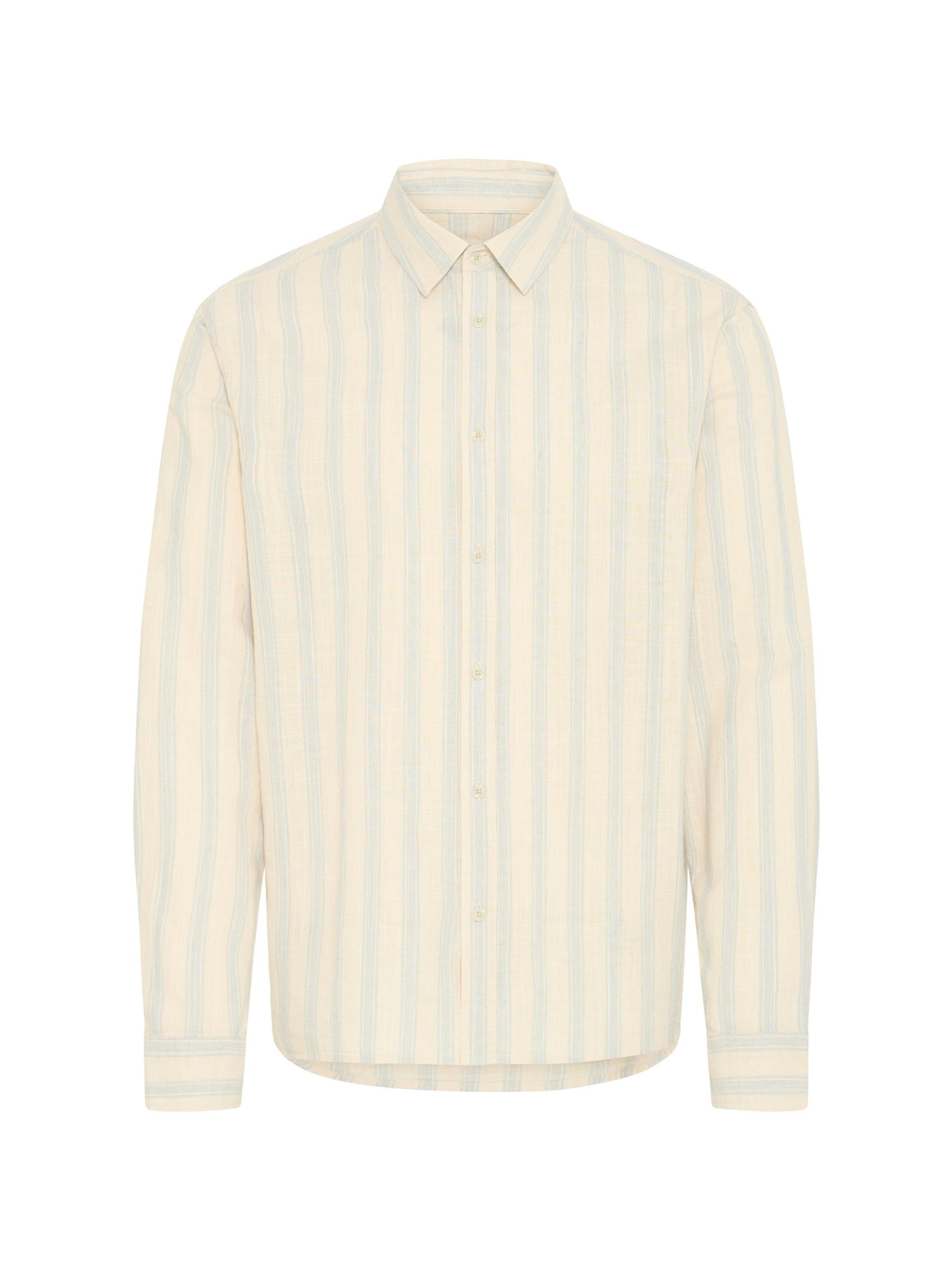 

BLEND Рубашка на пуговицах 'BHDaris' бежевого и желтого цветов, Regular fit