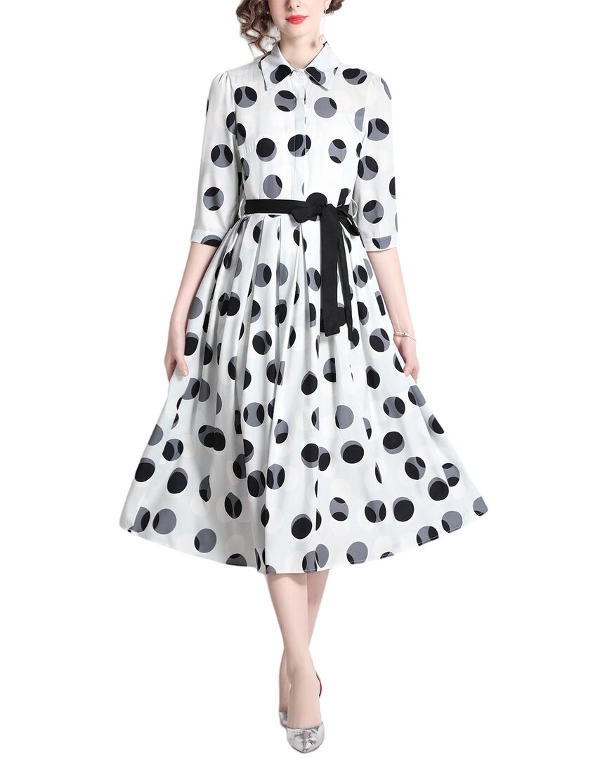 

Платье миди KAIMILAN, цвет white & black print