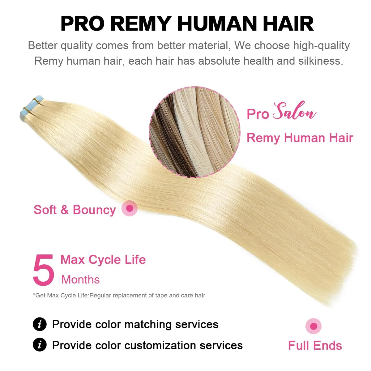Накладные пряди на ленте SUYYA Remy из натуральных волос 70 см Suyya — фото 4