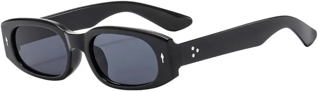 

Солнцезащитные очки с защитой UV400 | Маленькие заклепки в стиле панк | Для женщин и мужчин | Для занятий спортом на открытом воздухе и вождения DSVIGF, Black Gray