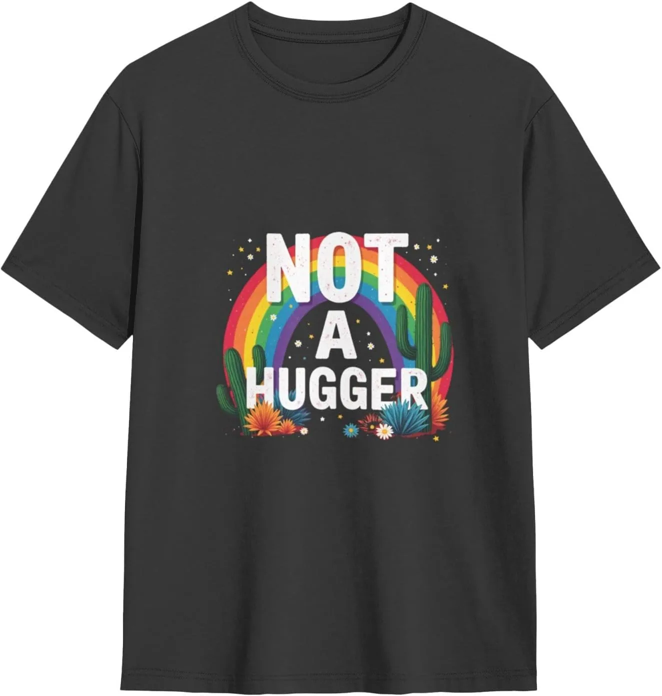 

Классическая футболка с круглым вырезом Unisex Casual Tee Not A Hugger ShuDianhkqwe