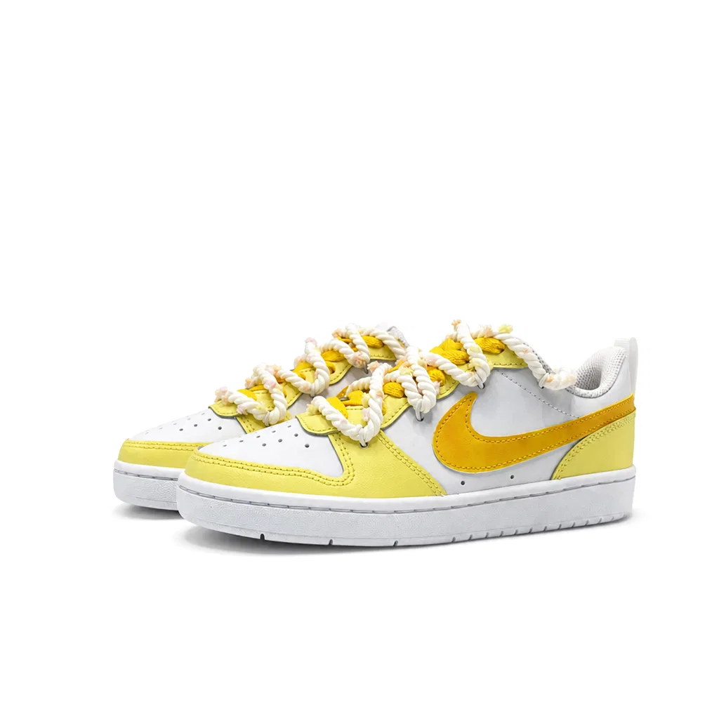 Кроссовки для скейтбординга Nike Court Borough Kids Lemon — фото 4