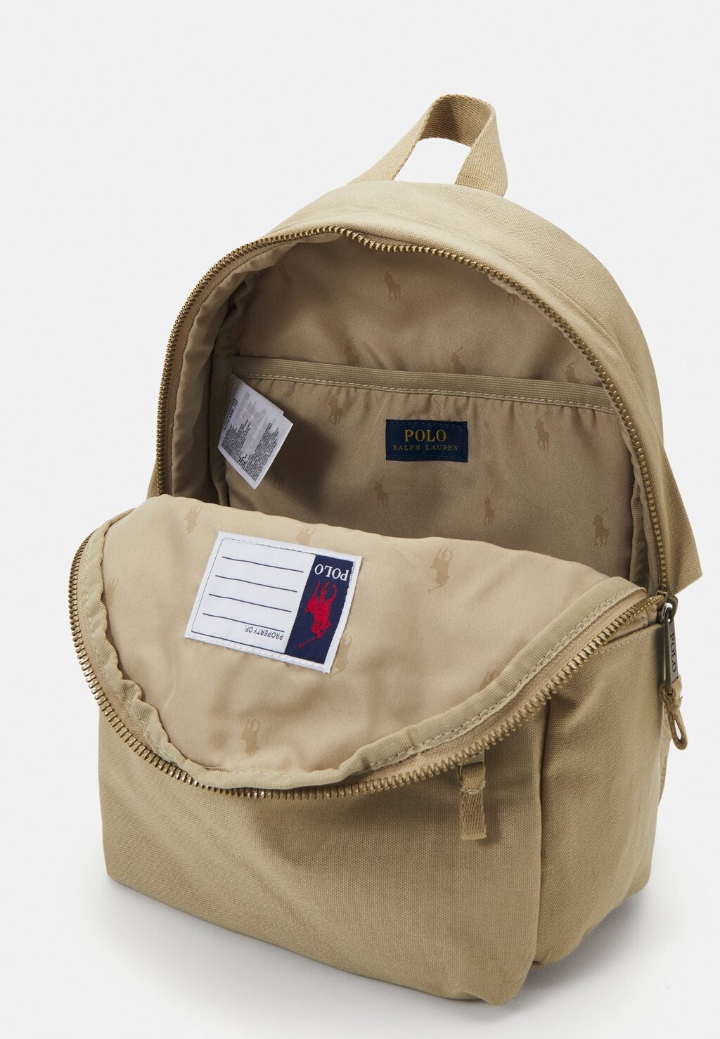 Рюкзак BEAR BACKPACK UNISEX Polo Ralph Lauren, холщовый, цвет coastal beige — фото 3