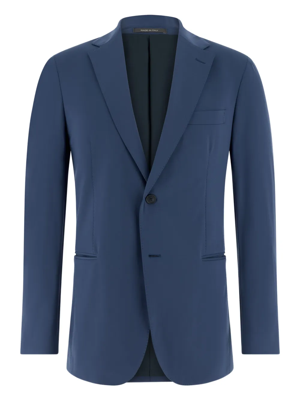 

Однобортный пиджак с накладными карманами Boggi Milano, синий